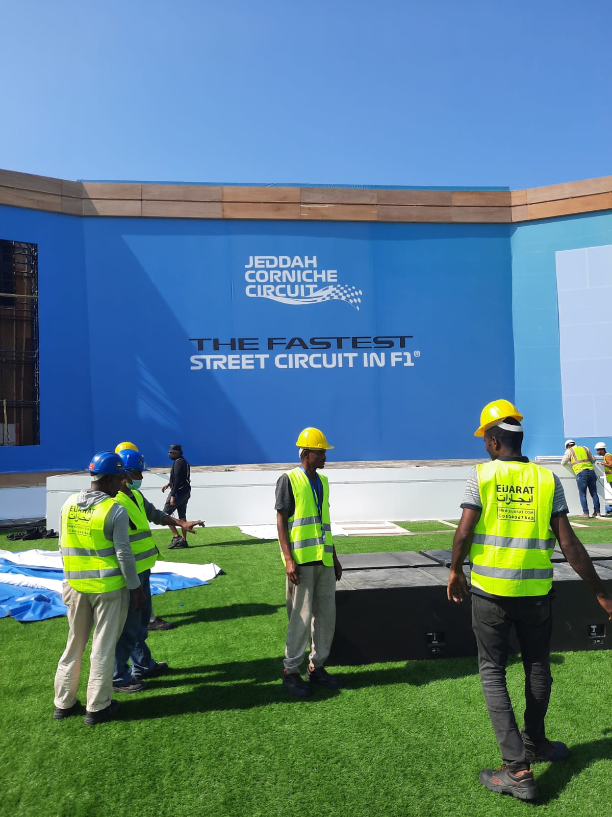 Eijarat crew at Jeddah Corniche Circuit